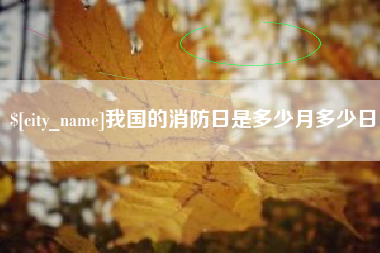 鄄城我国的消防日是多少月多少日
