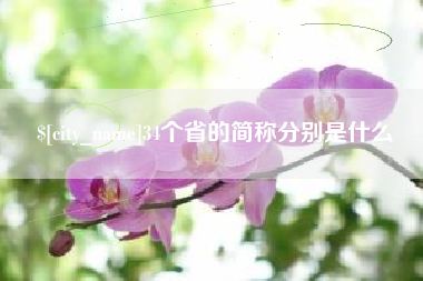鄄城34个省的简称分别是什么