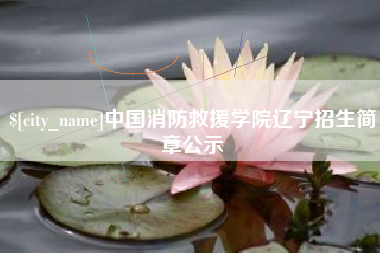 鄄城中国消防救援学院辽宁招生简章公示