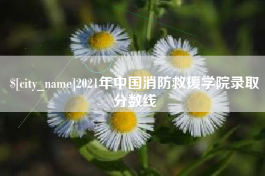 鄄城2021年中国消防救援学院录取分数线