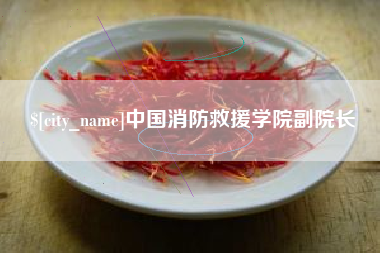 鄄城中国消防救援学院副院长