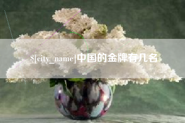 鄄城中国的金牌有几名