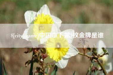 鄄城中国拿下第9枚金牌是谁