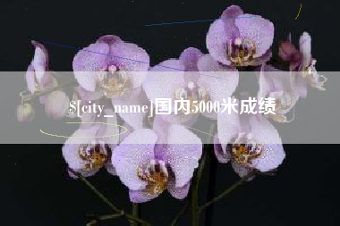鄄城国内5000米成绩