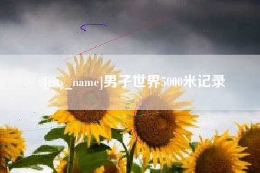鄄城男子世界5000米记录