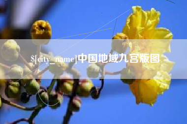 鄄城中国地域九宫版图