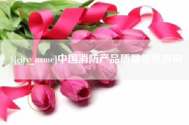 鄄城中国消防产品质量信息查询