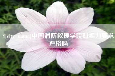 鄄城中国消防救援学院对视力要求严格吗