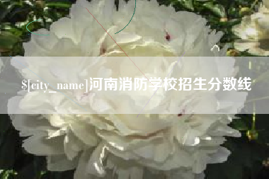 鄄城河南消防学校招生分数线