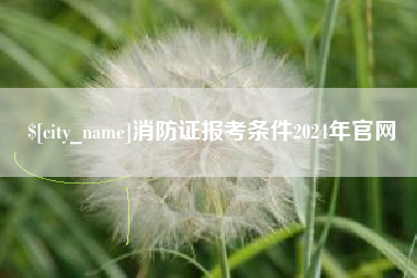 鄄城消防证报考条件2024年官网