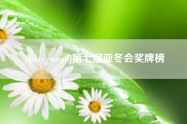 鄄城第七届亚冬会奖牌榜