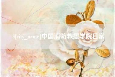 鄄城中国消防救援学院日常