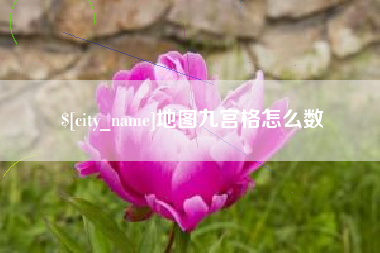 鄄城地图九宫格怎么数