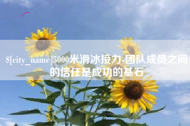 鄄城5000米滑冰接力-团队成员之间的信任是成功的基石