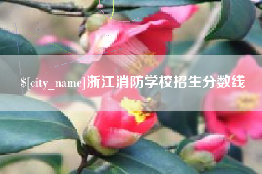 鄄城浙江消防学校招生分数线