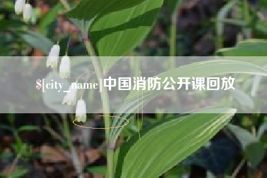 鄄城中国消防公开课回放
