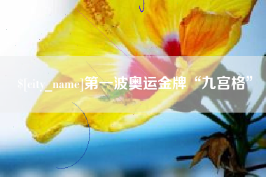 鄄城第一波奥运金牌“九宫格”