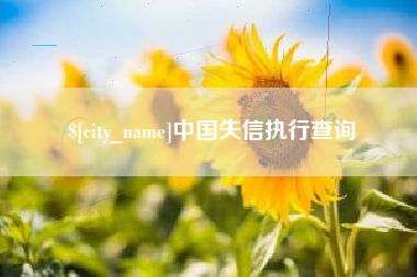 鄄城中国失信执行查询