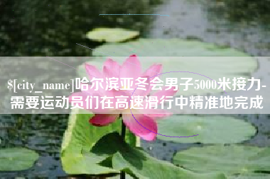 鄄城哈尔滨亚冬会男子5000米接力-需要运动员们在高速滑行中精准地完成
