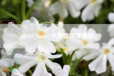 鄄城中国地图像素版