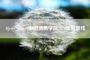 鄄城中国消防学院2024年分数线