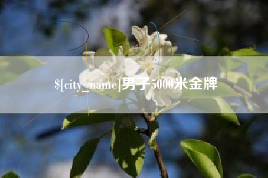 鄄城男子5000米金牌
