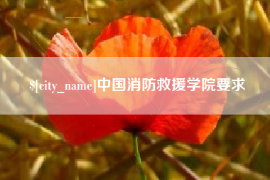 鄄城中国消防救援学院要求