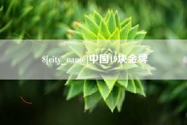 鄄城中国19块金牌