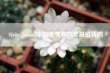 鄄城中国金牌哪六金最值钱的