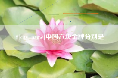 鄄城中国六块金牌分别是