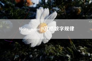 鄄城9宫格数字规律