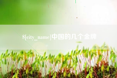 鄄城中国的几个金牌
