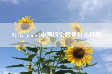 鄄城中国的金牌是什么样的